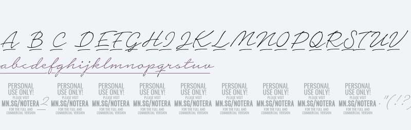 Notera 2 Underline PERSONAL USE Thin