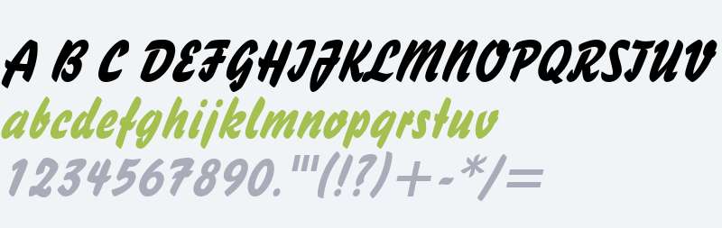 Brush Stroke 26 Italic
