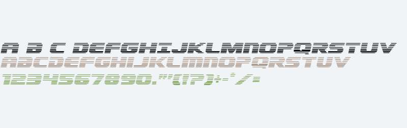 Dekaranger Gradient Italic