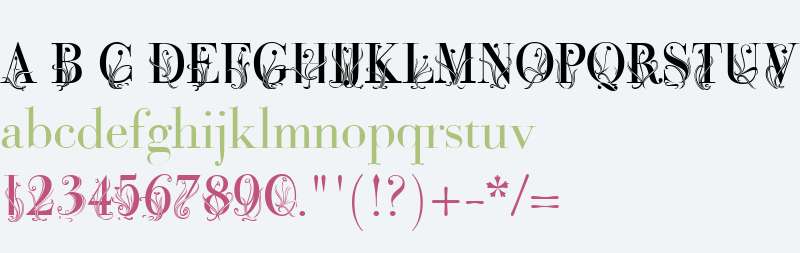 BodoniClassic W03 Fleurs