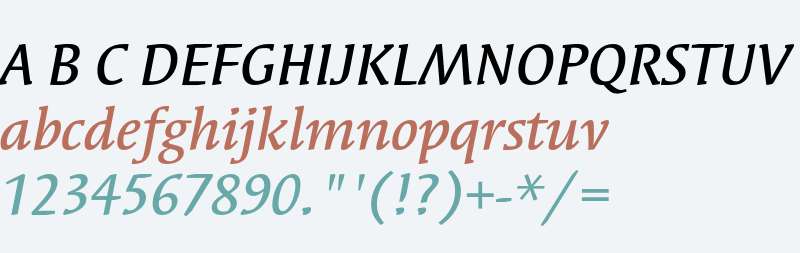 Syndor ITC Std Medium Italic