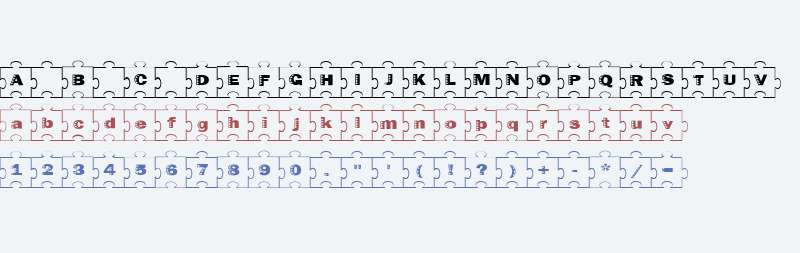 Failed Font 2   Jigsaw V2