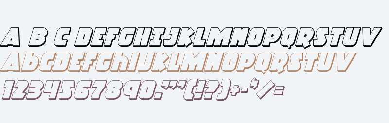 Racket Squad 3D Italic