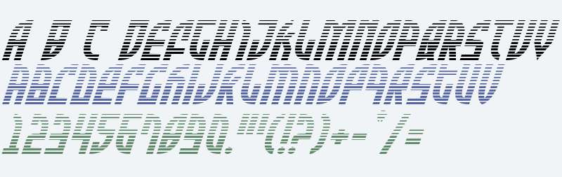 Zone Rider Gradient Italic