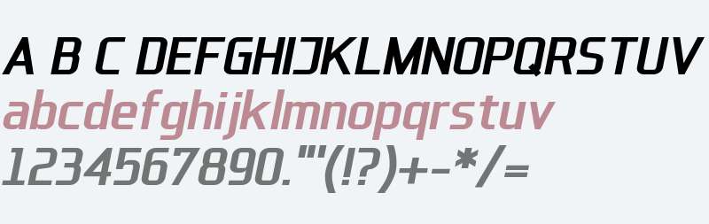 IkiruSans W00 Bold Italic