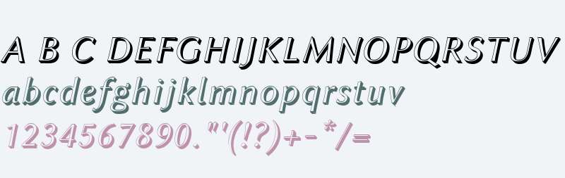 Linux Biolinum Shadow Italic