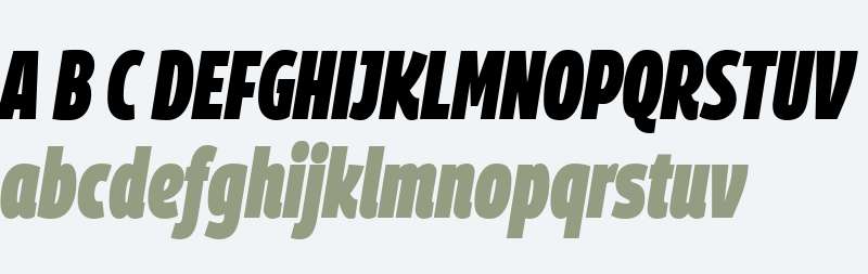 Georama Extra Condensed Black Italic