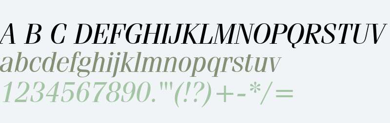 Fenice Regular Italic BT