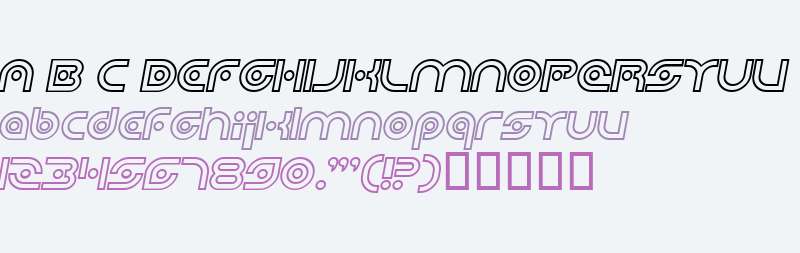 Planetary Orbiter Outline Bold Italic V1
