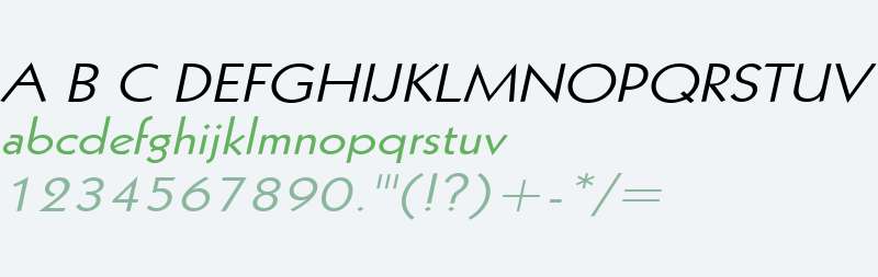 Geo 112 Wide Italic