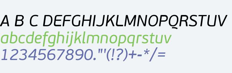 PF BeauSans W01 Italic