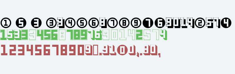Display Digits Four W95 Regular