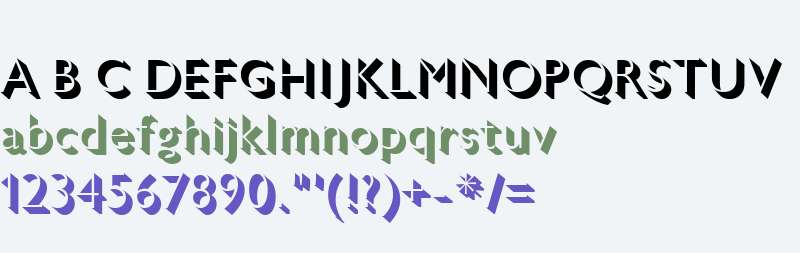 Gill Sans Nova Shadowed Light