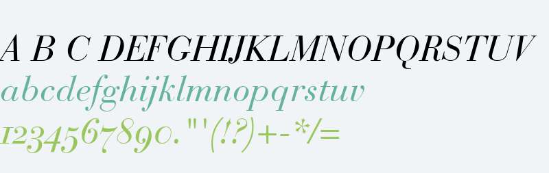 Bodoni Recut OldStyle SSi Normal