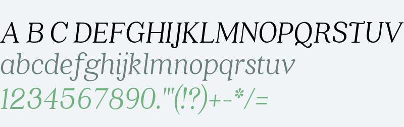 Quincy CF Light Italic