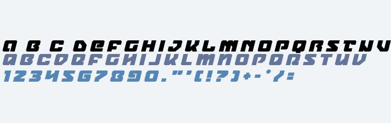 Legacy Cyborg Title Italic