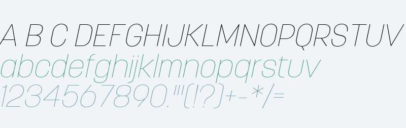 Korolev W04 Thin Italic