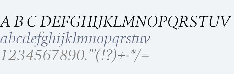 Quant W01 Light Italic