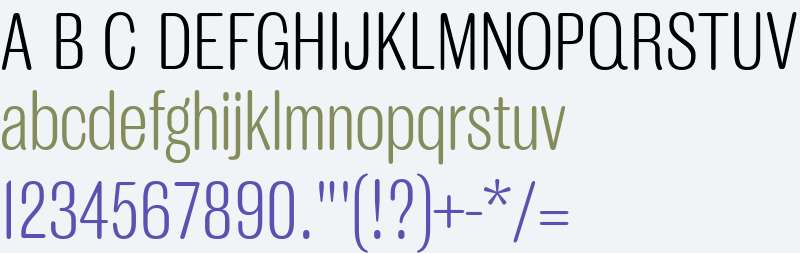 MFEK Sans Rounded Condensed Light