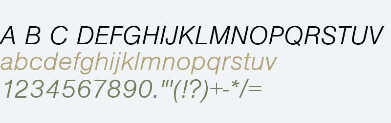 NimbusSanTLig Italic