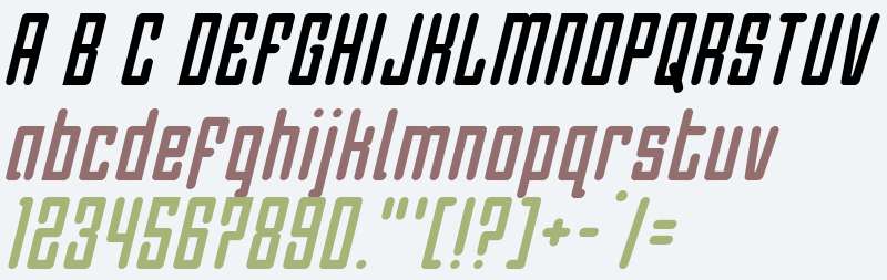 Darklighter Condensed Italic