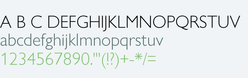 Gill Sans Nova Light