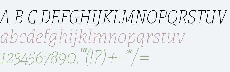 Grenze Thin Italic
