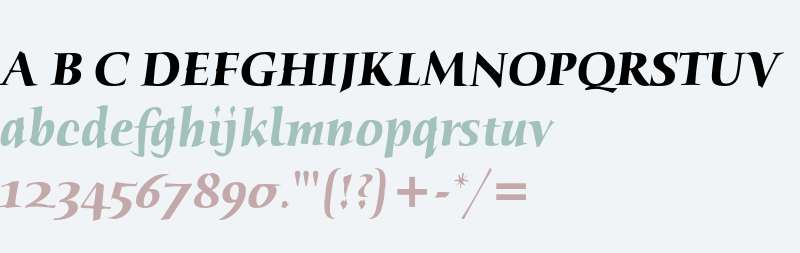 Humana Serif ITC Bold Italic