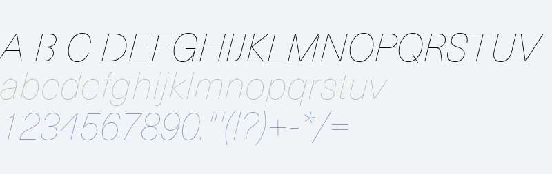 Neue Haas Unica W01 UltLight It