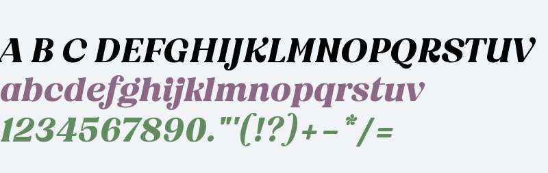 BT Amibus Bold Italic