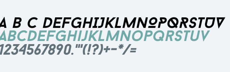 Baron Neue Bold Italic