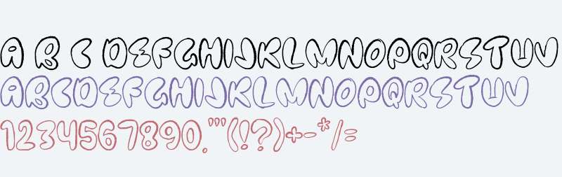 Scrible Plumy Outline