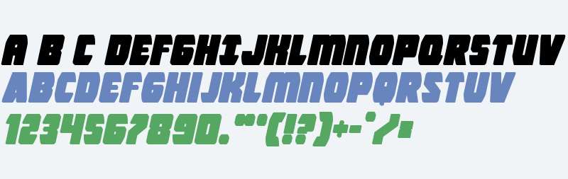 Intergalactic Block Italic