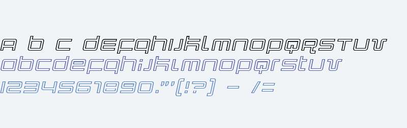 Quark Outline Italic