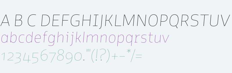 Elsa W01 Thin Italic