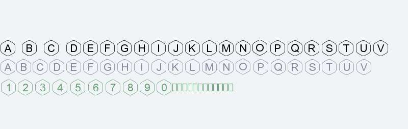HEX Font Regular