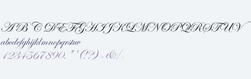 Edwardian Script ITC Regular Alternate