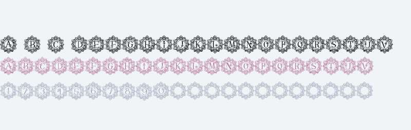 Elegant Mandala Monogram Font