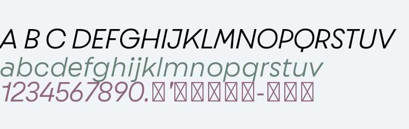 Komplekt 080 Italic TRIAL