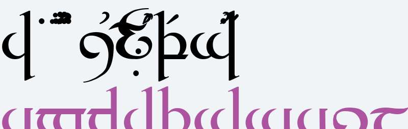 Tengwar Quenya V1