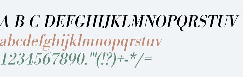 URW Bodoni W01 Narrow Oblique