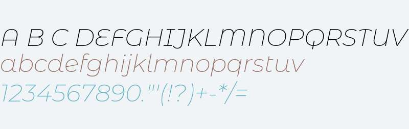 Montserrat Alternates ExtraLight Italic