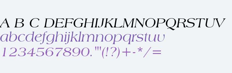 Americana BT Italic
