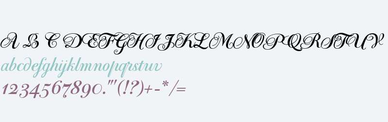 PF Bodoni Script W01 Bold