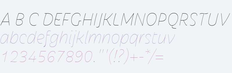 Iskra W01 Ultra Thin Italic
