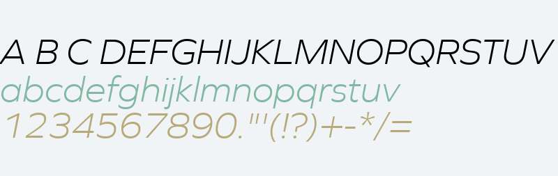 Graphie W03 Light Italic