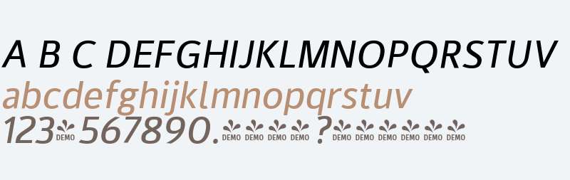 FSP DEMO - Kylo Sans Italic