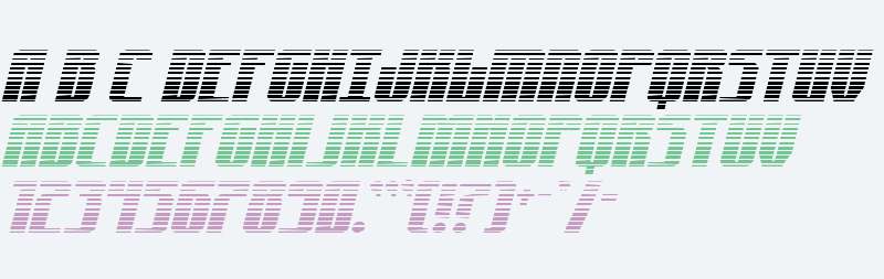 Xeno-Seeker Gradient Italic