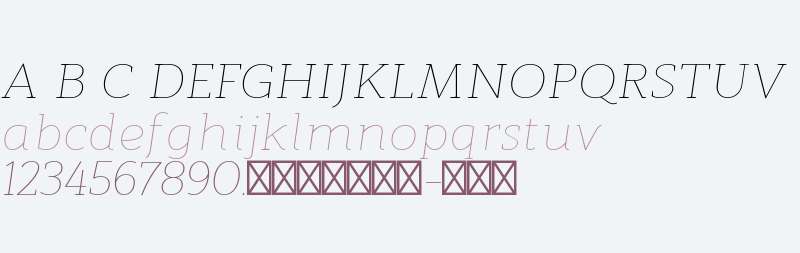 Modum Thin Italic