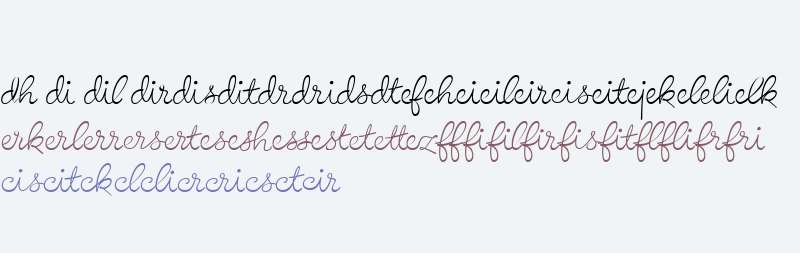 Birthday W00 Ligatures Two